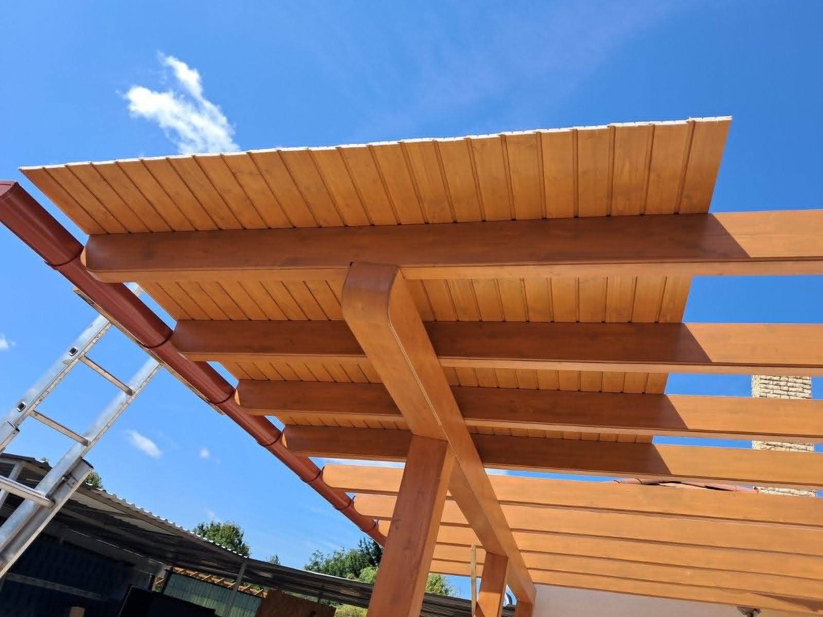 Egyedi fa pergola konstrukció
